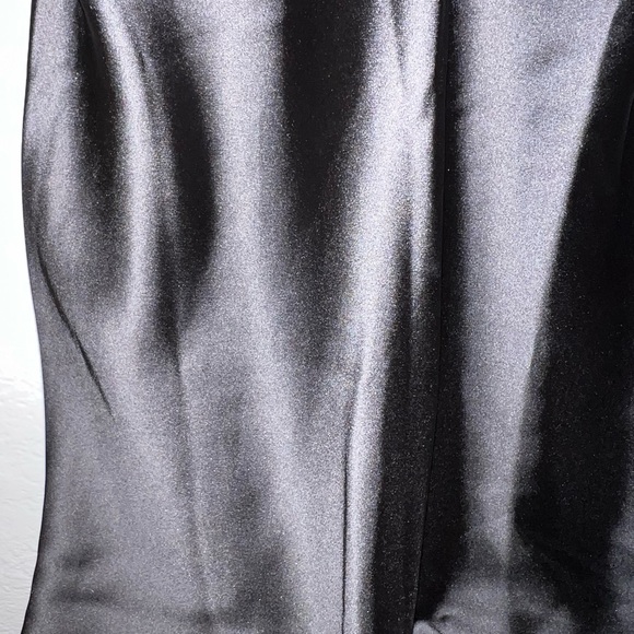 Zara black satin long dress - Picture 5 of 9